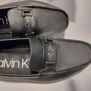 NWB/ CALVIN KLEIN, MAGNUS, BLACK LEATHER LOAFERS, MEN/ SIZE 8.5 s-l400.jpg main image 4